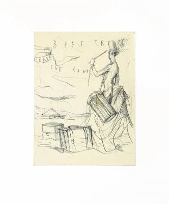 Luca Bellandi - Incisioni - Beat from the sand - incisione ceramolle su fondino con retouchè. tiratura 75 - cm 50x60 - Galleria Casa d'Arte - Bra (CN)